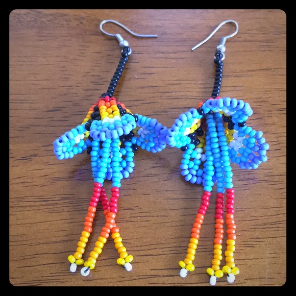 Columbian Bead Earrings - Picture 1 of 3